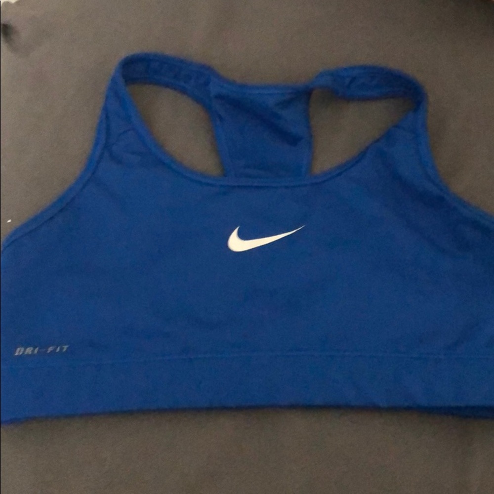 Blue Nike sportsbra